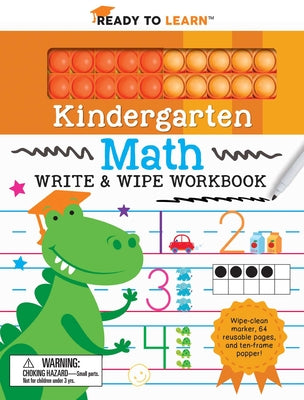 Ready to Learn Kindergarten Math Write & Wipe Workbook with Popper